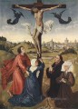Crucifixion Triptyque panneau central religieuse Rogier van der Weyden Religieuse Christianisme